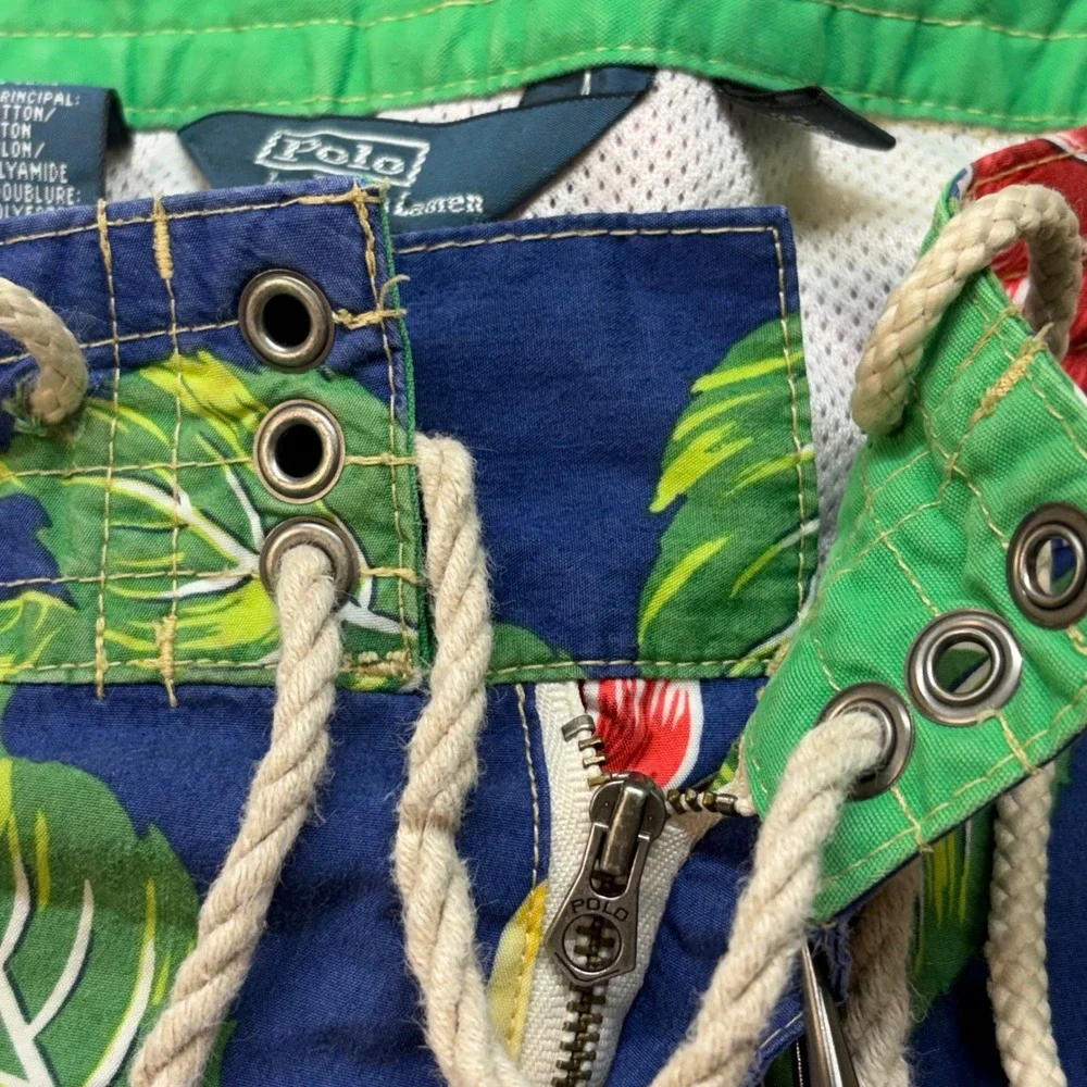 Polo Ralph Lauren Men's Aloha Swim Shorts‎ Floral Hibiscus 36